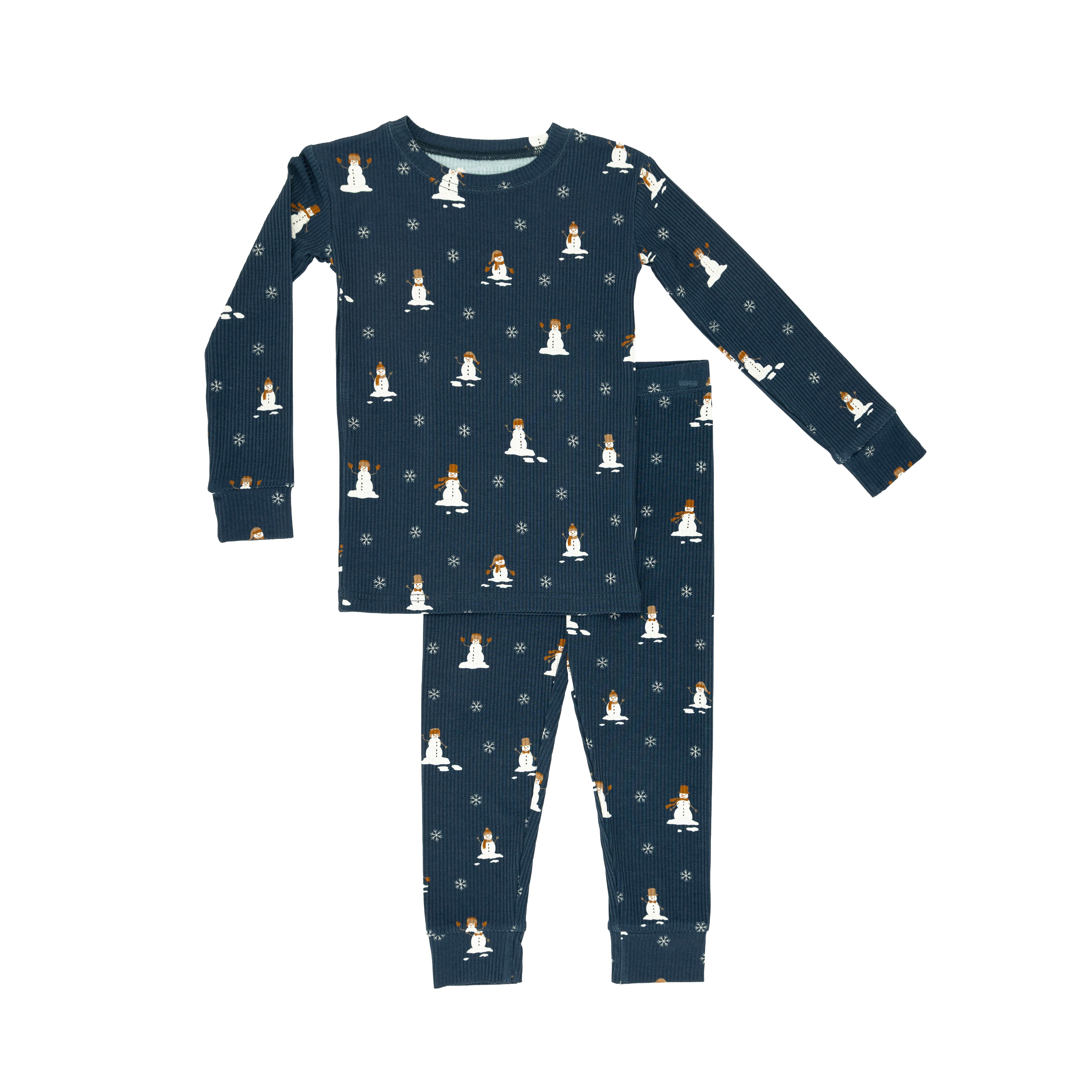 Snowmen Small Ribbed Two-Piece Set