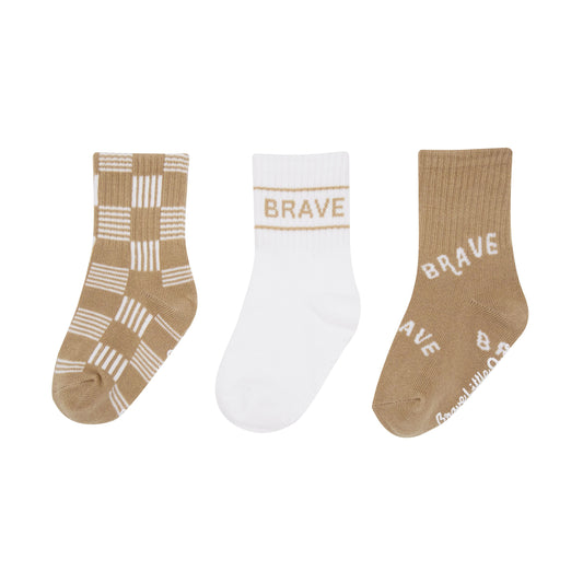 Tan Socks 3 Pack