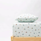 Nautical Boats Twin Sheet With Pillow Case