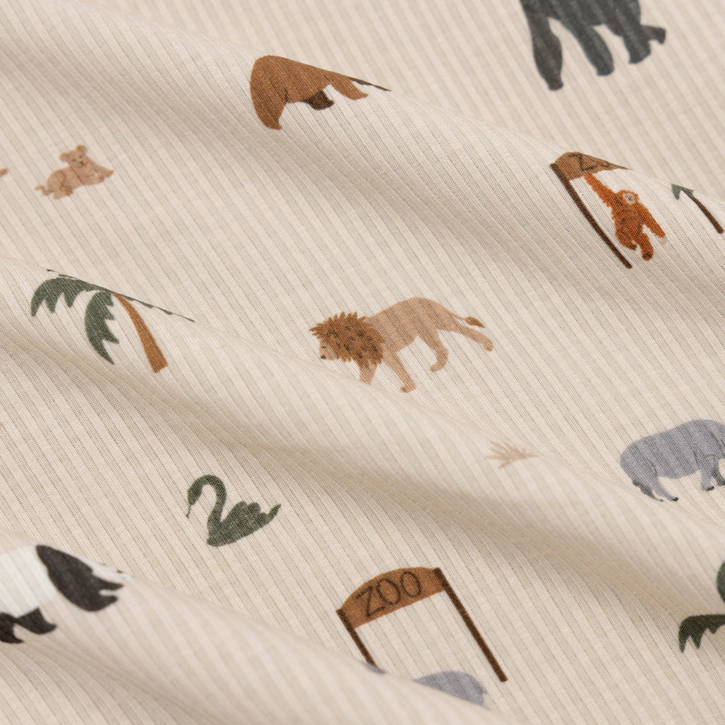 Zoo Day Small Ribbed Shorts Two-Piece Set