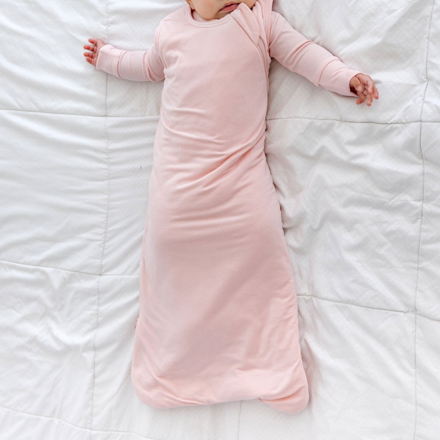 Ballet Pink Sleep Sack & Zip Romper Set