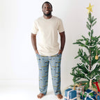 Christmas Trains Small Ribbed Men's Pants