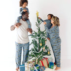 Christmas Trains Small Ribbed Women's Matching Set