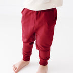 Maroon Bamboo French Terry Joggers