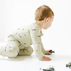 Military Small Ribbed Zip Romper