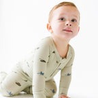 Military Small Ribbed Zip Romper