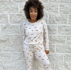 Horses Small Ribbed Women's Long Sleeve Top