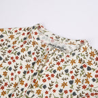 Cream Floral Zip Romper