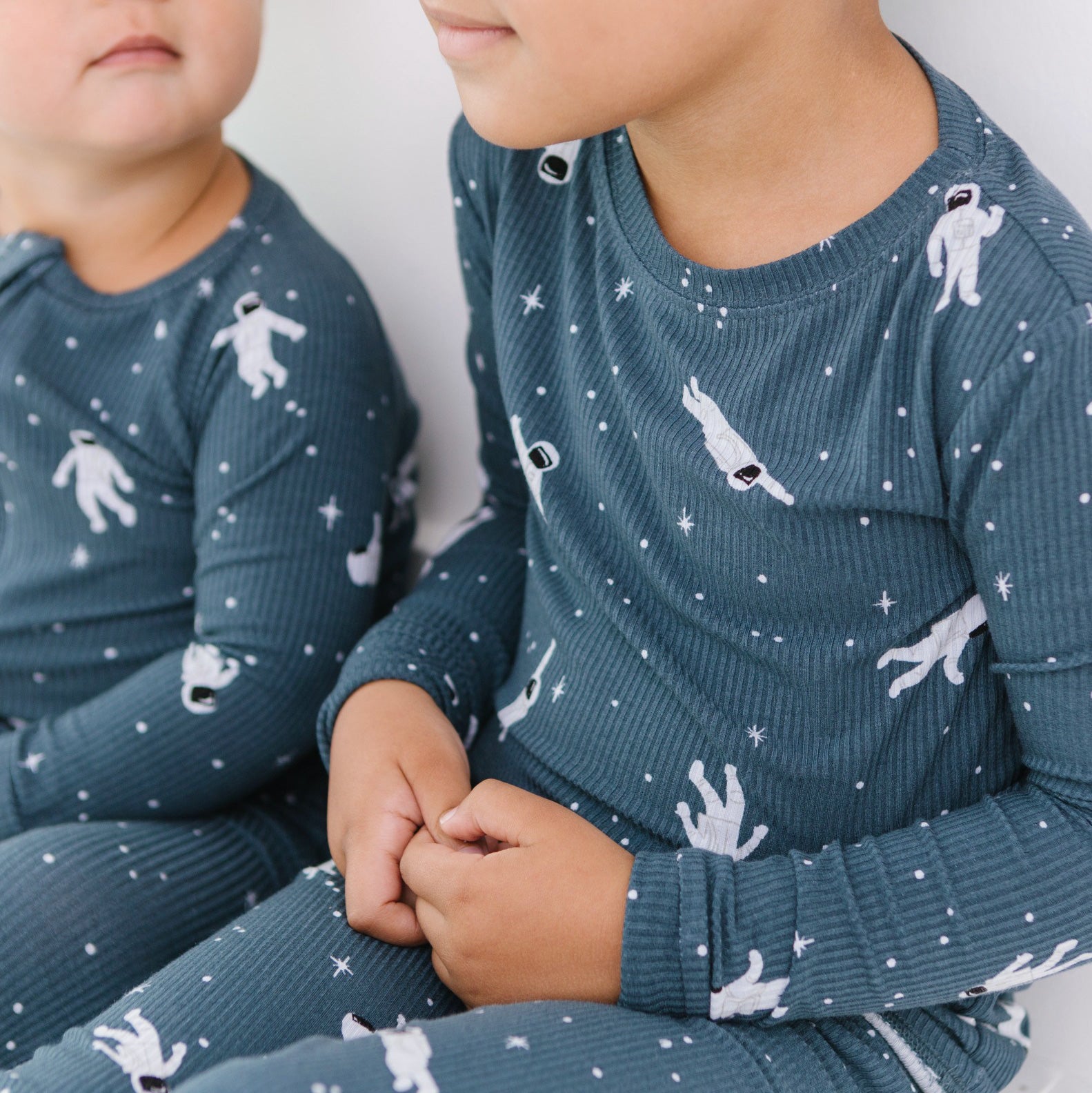 Astronauts Small Ribbed Two-Piece Set