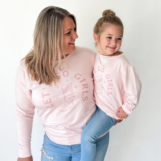 Let's Go Girls Mommy & Me Matching Pullover Set