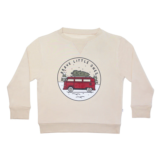 VW Red French Terry Pullover