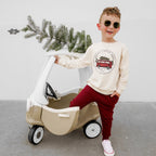 Maroon Bamboo French Terry Joggers