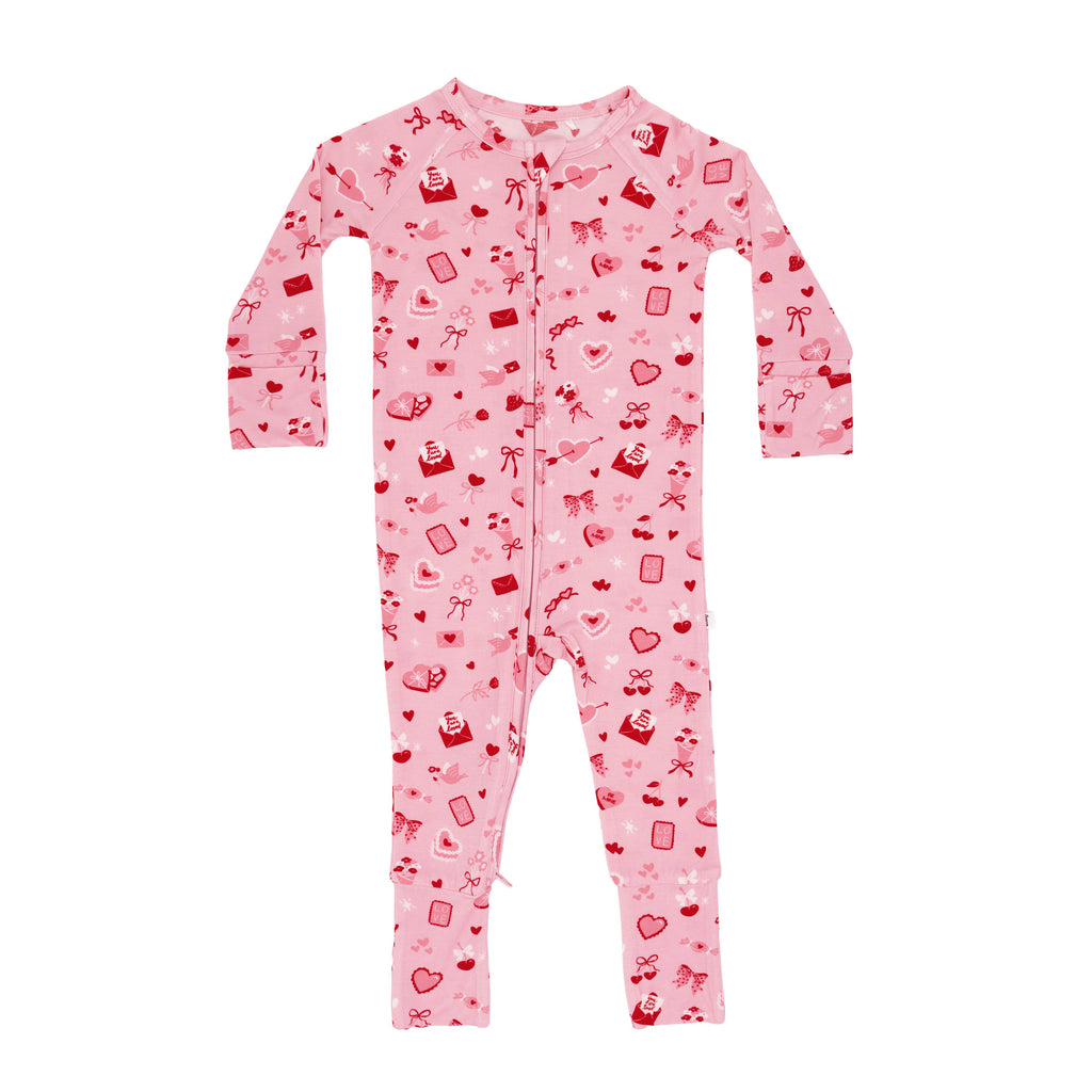 Dear Valentine Zip Romper