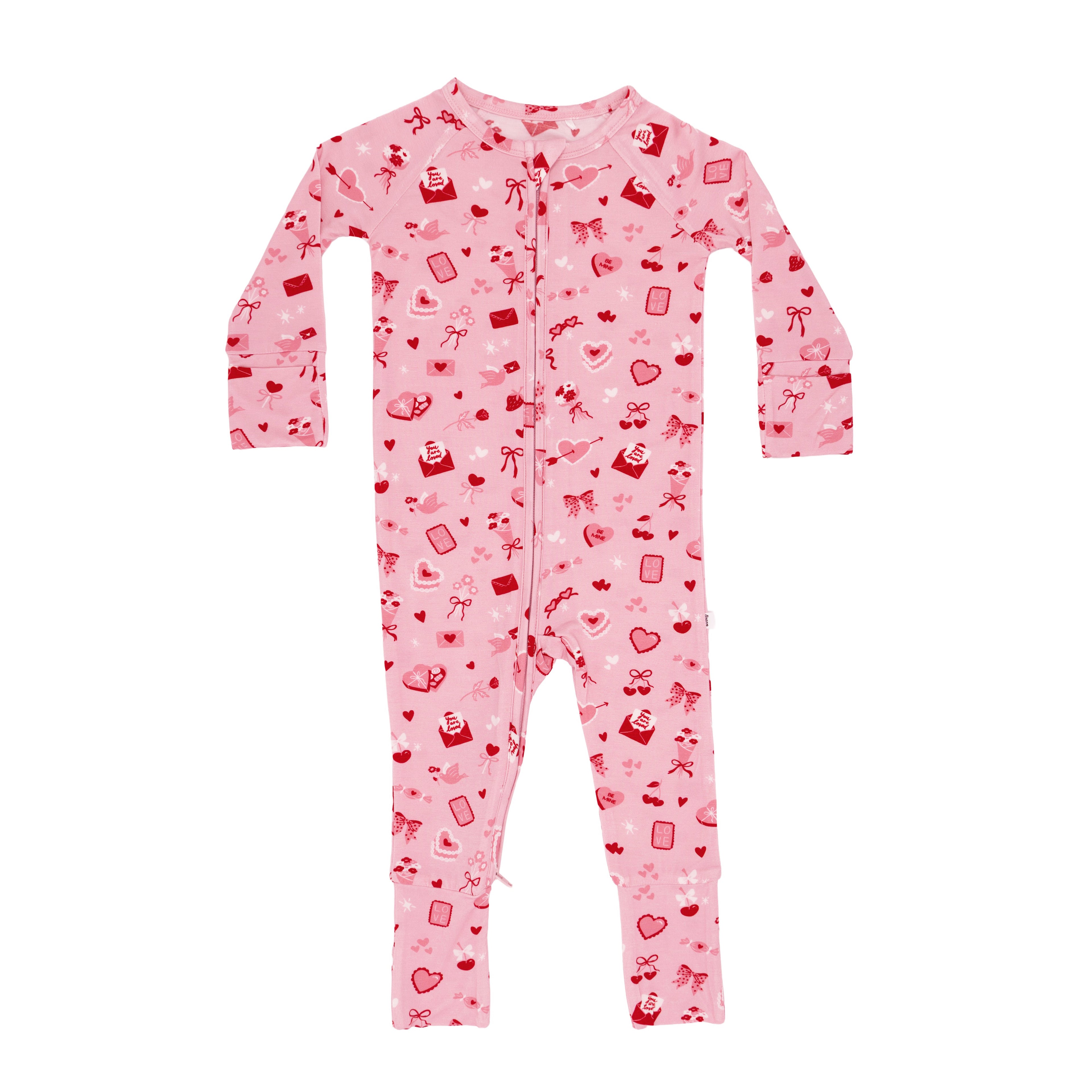 Dear Valentine Zip Romper