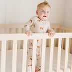 Horses Small Ribbed Zip Romper