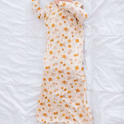 Autumn Floral Sleep Sack & Zip Romper Set