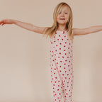 Strawberries Small Ribbed Harem Romper