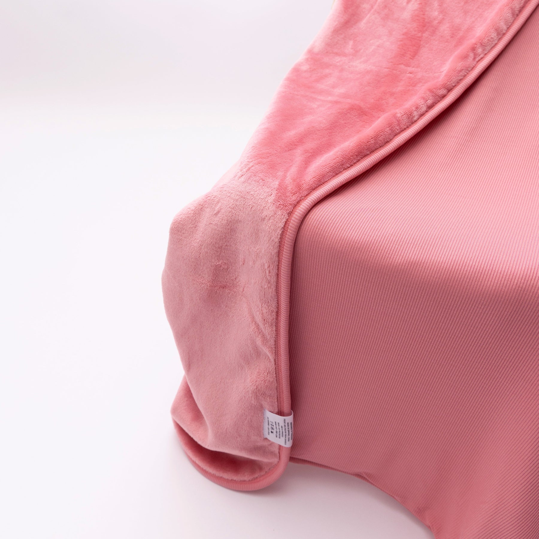 Peony Pink Small Ribbed Toddler Blanket