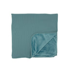 Glacier Blue Small Ribbed Toddler Blanket