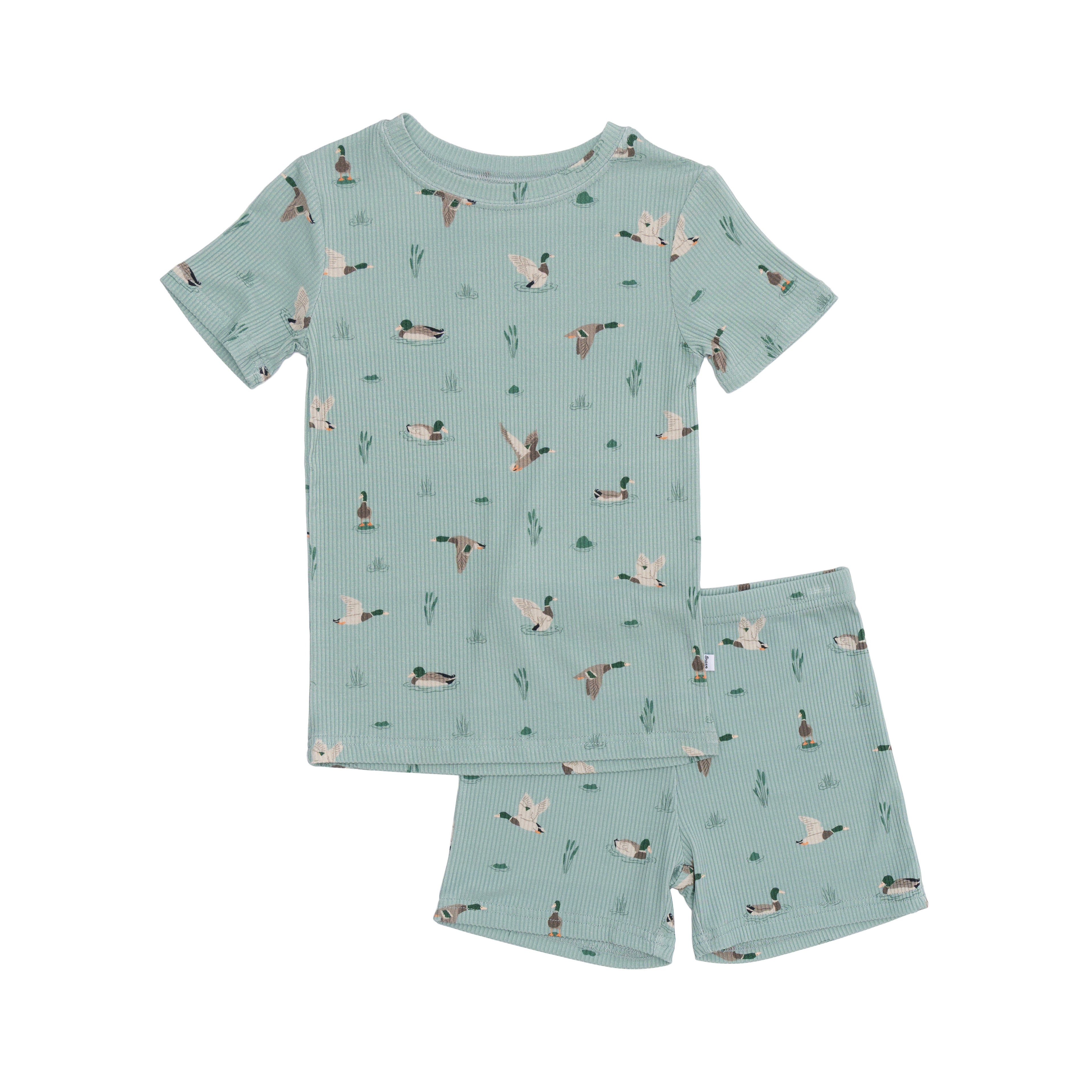 Mallards Small Ribbed Shorts Two-Piece Set