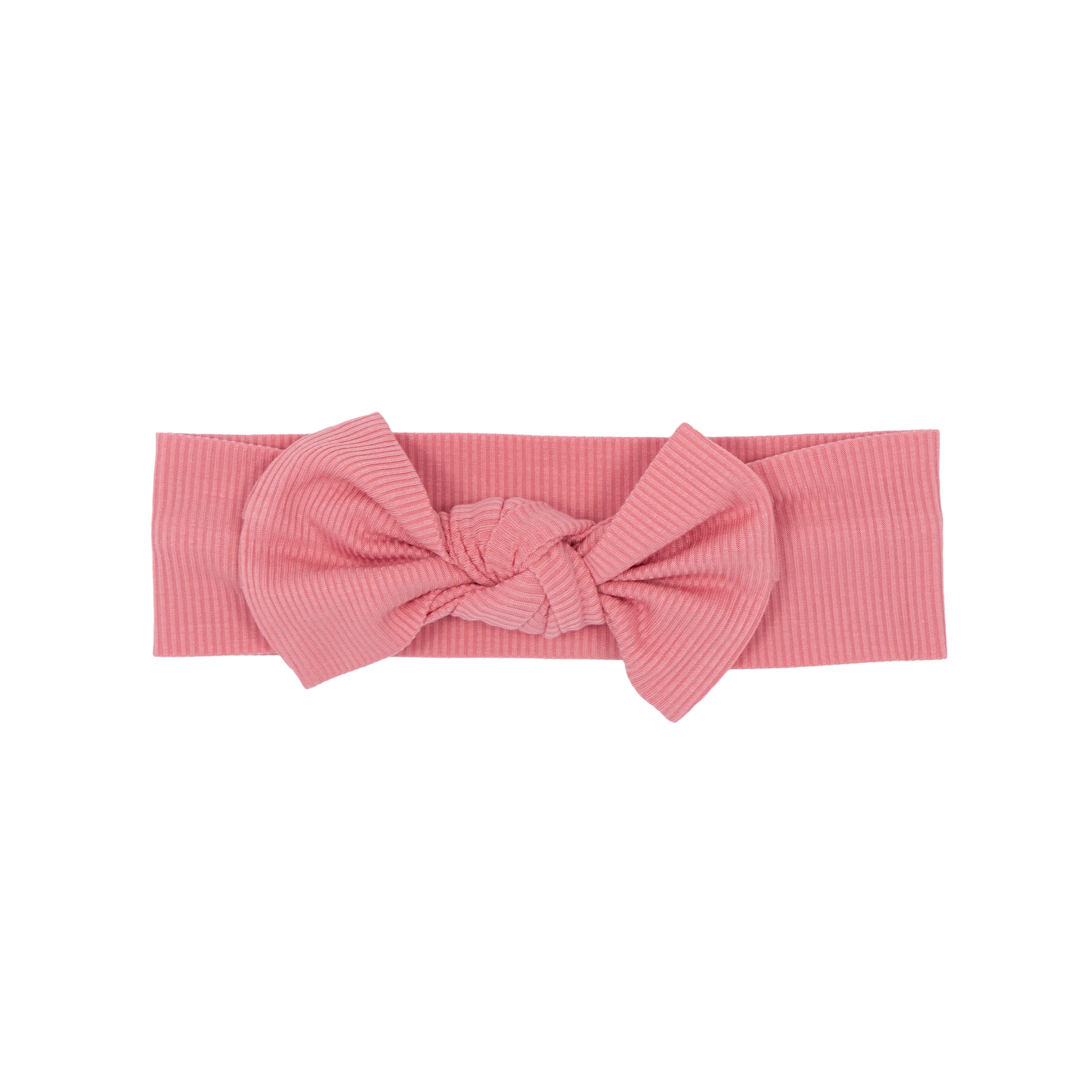 Peony Pink Small Ribbed Bow