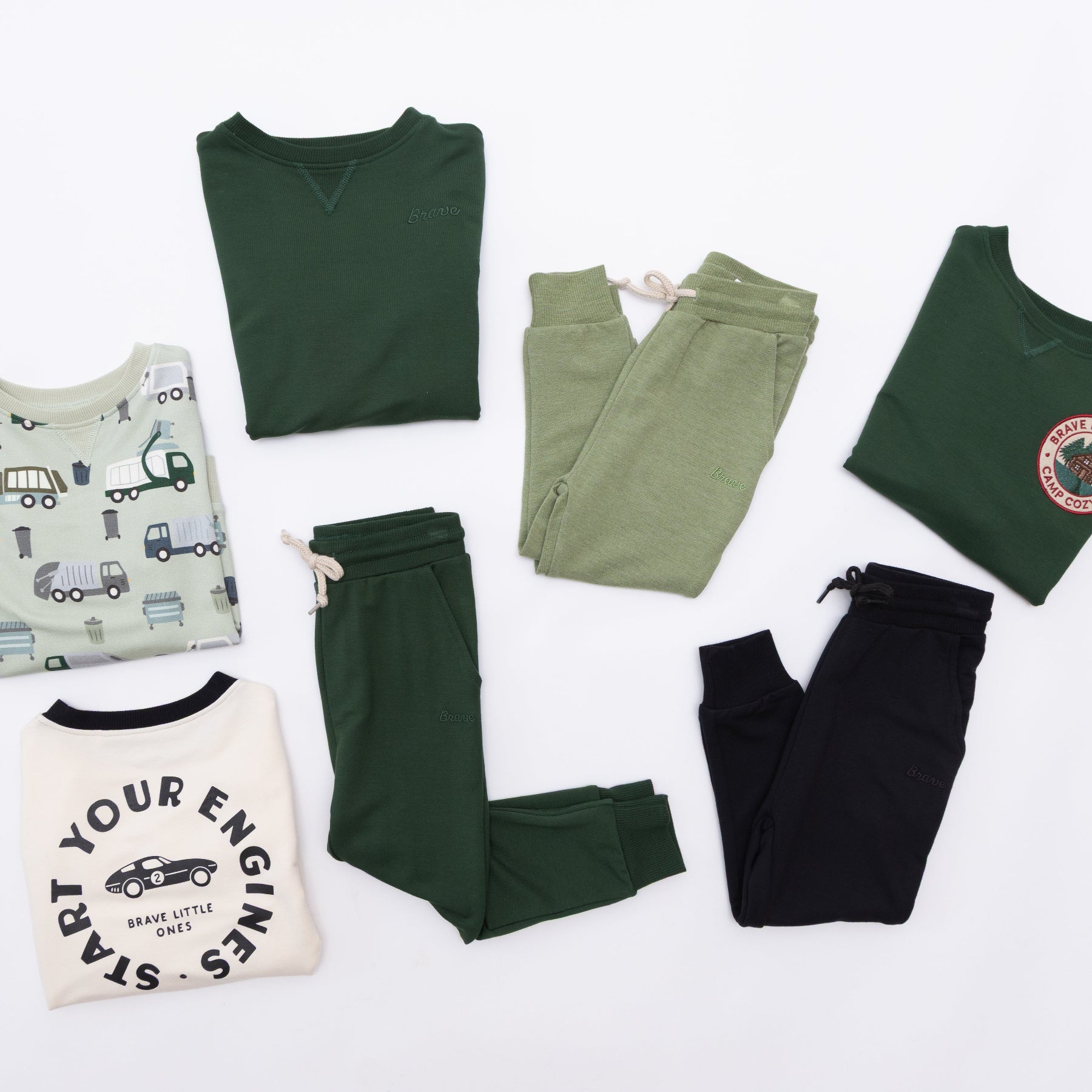 Midnight Black Bamboo French Terry Joggers