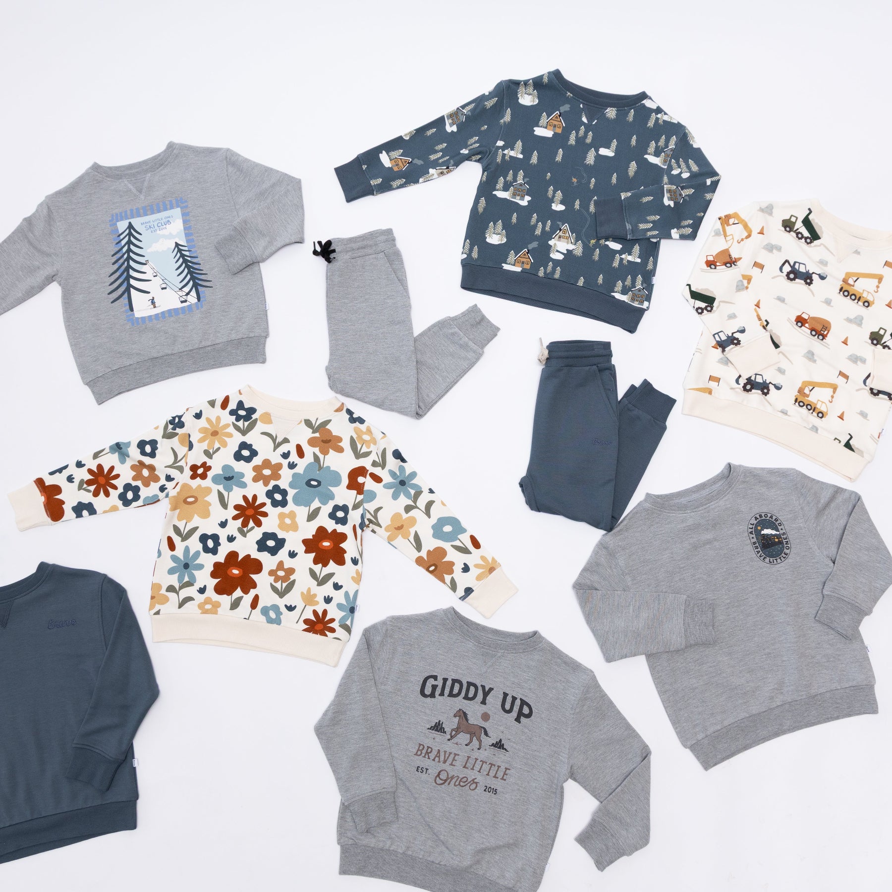 Giddy Up Dark Heather Gray Bamboo French Terry Pullover & Jogger Set