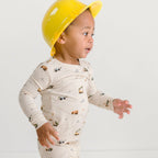 Construction Small Ribbed Two-Piece Set
