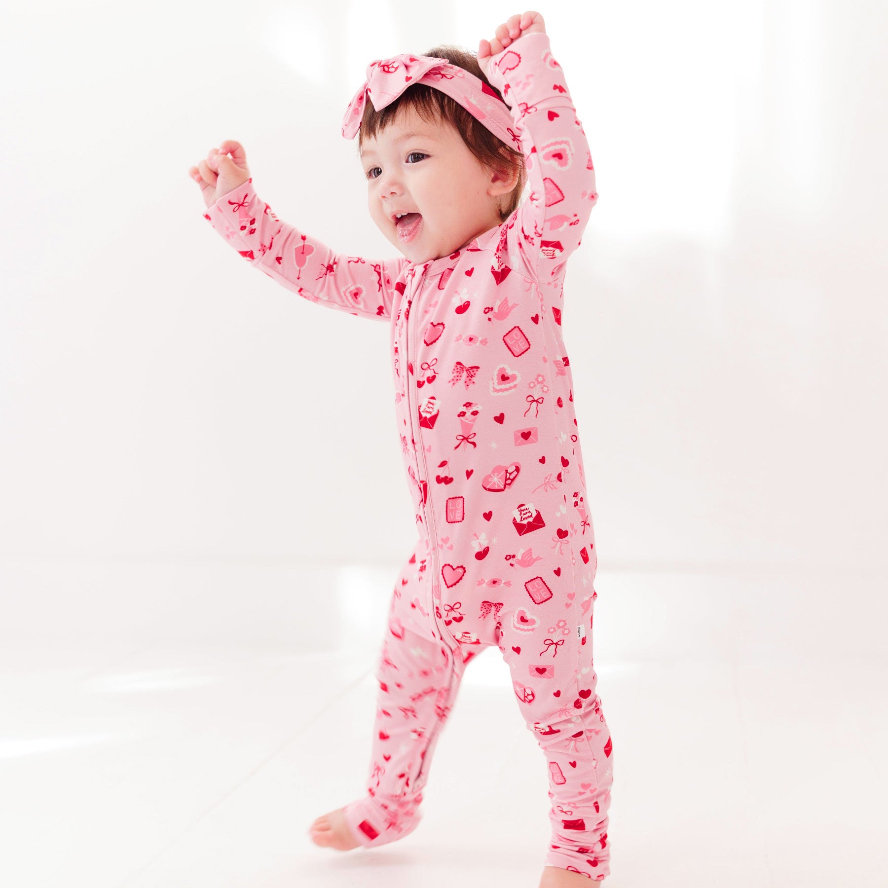 Dear Valentine Zip Romper