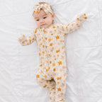 Autumn Floral Small Ribbed Zip Romper