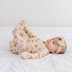Autumn Floral Small Ribbed Zip Romper