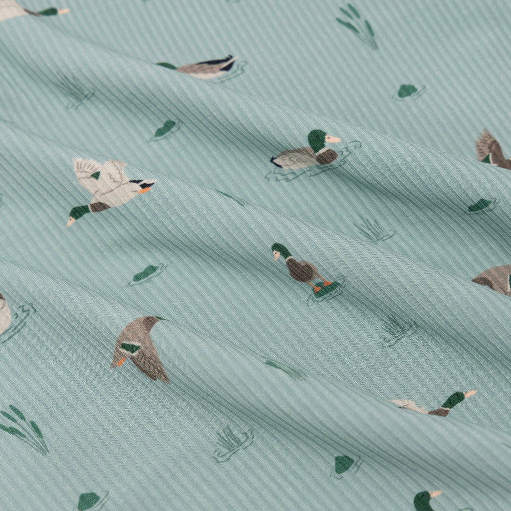 Mallards Small Ribbed Toddler Blanket