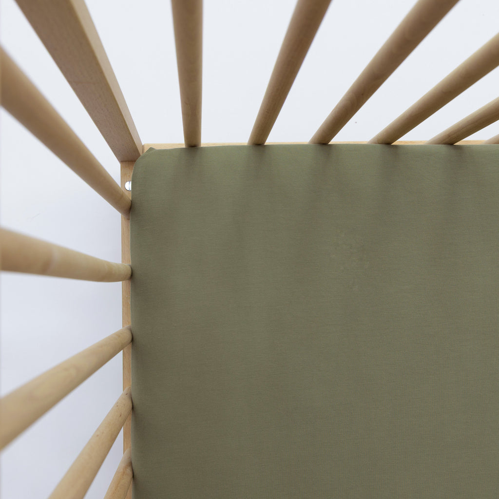 Olive Crib Sheet