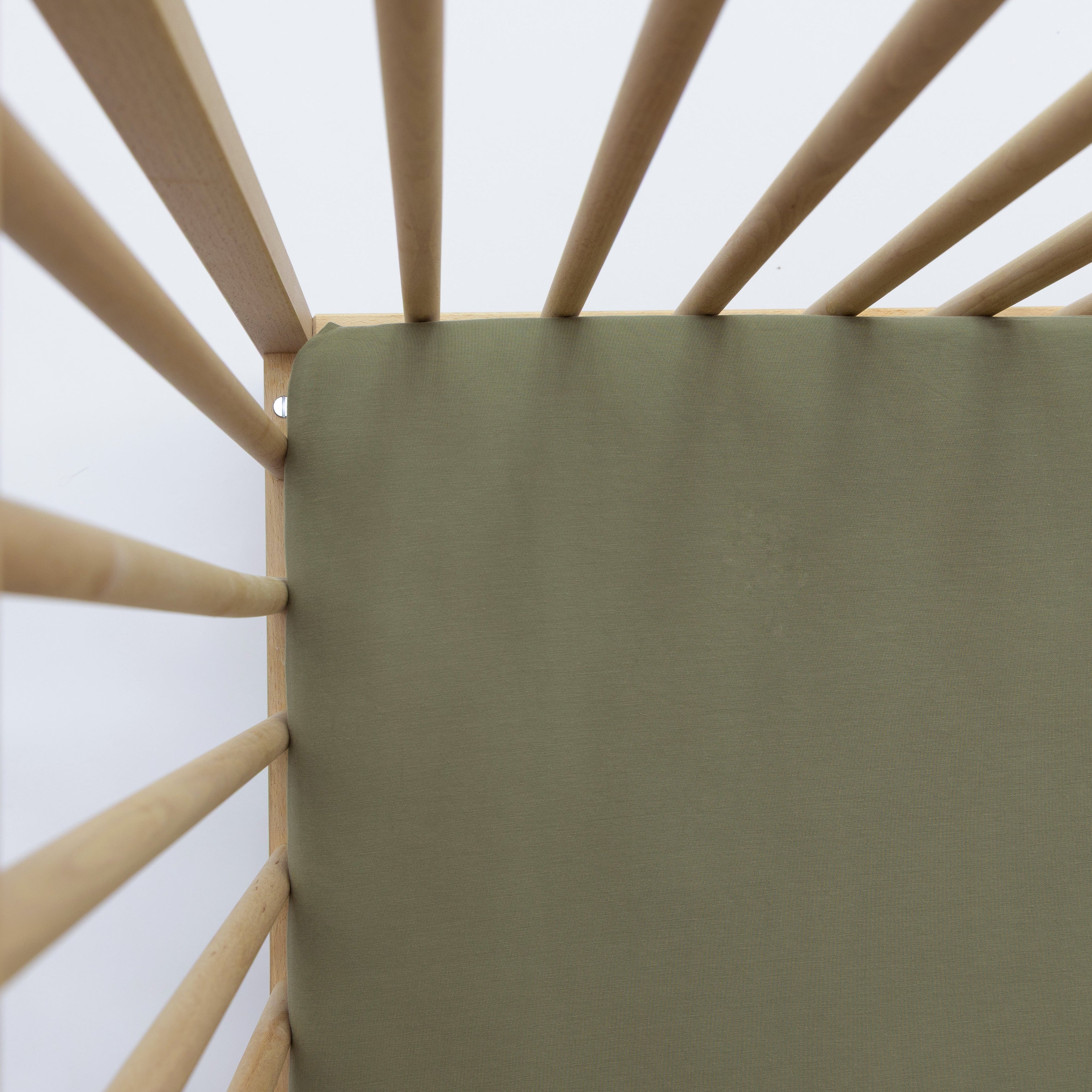 Olive Crib Sheet