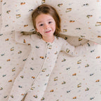 Construction Small Ribbed Zip Romper