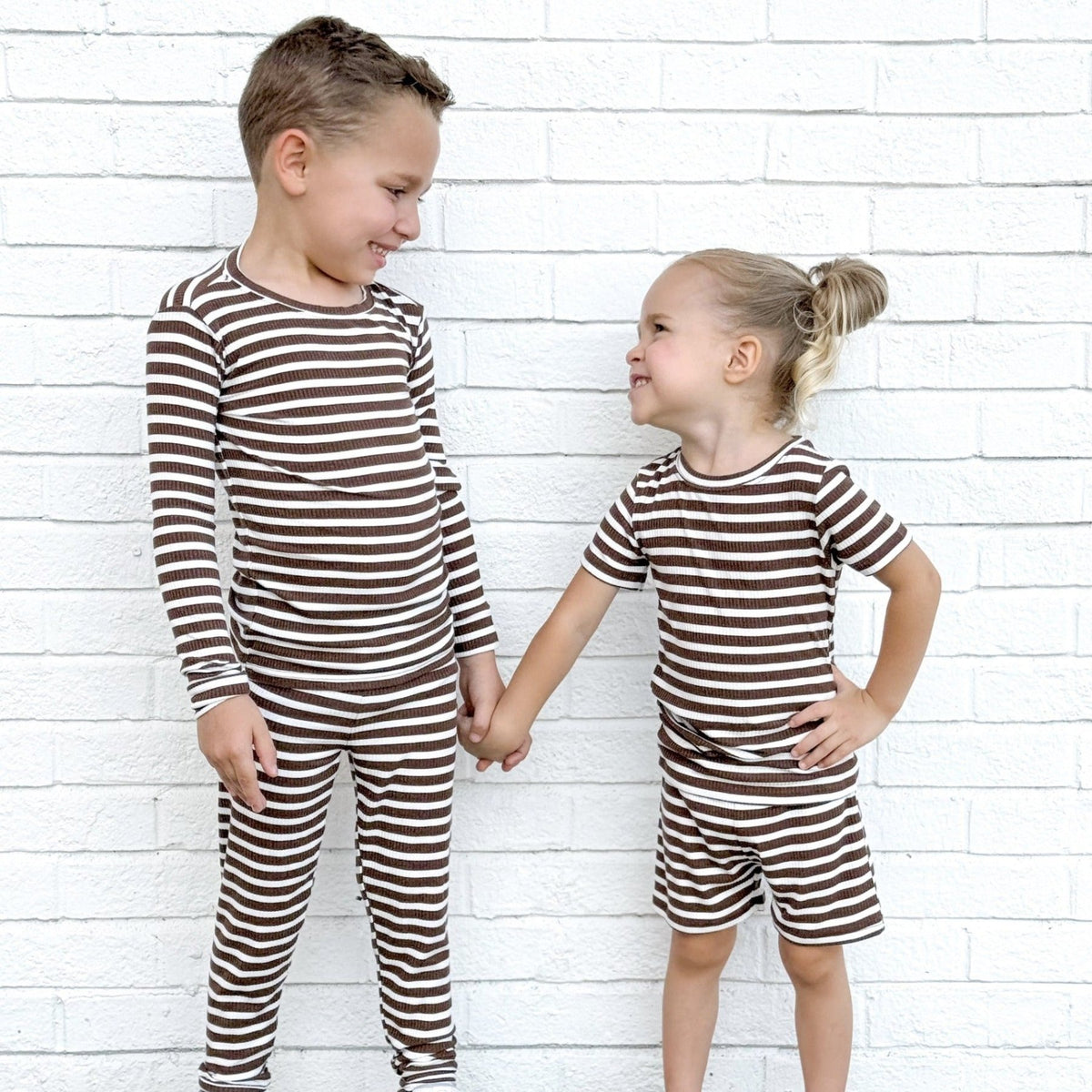 Pinecone Big Stripe Small Ribbed Two-Piece Set