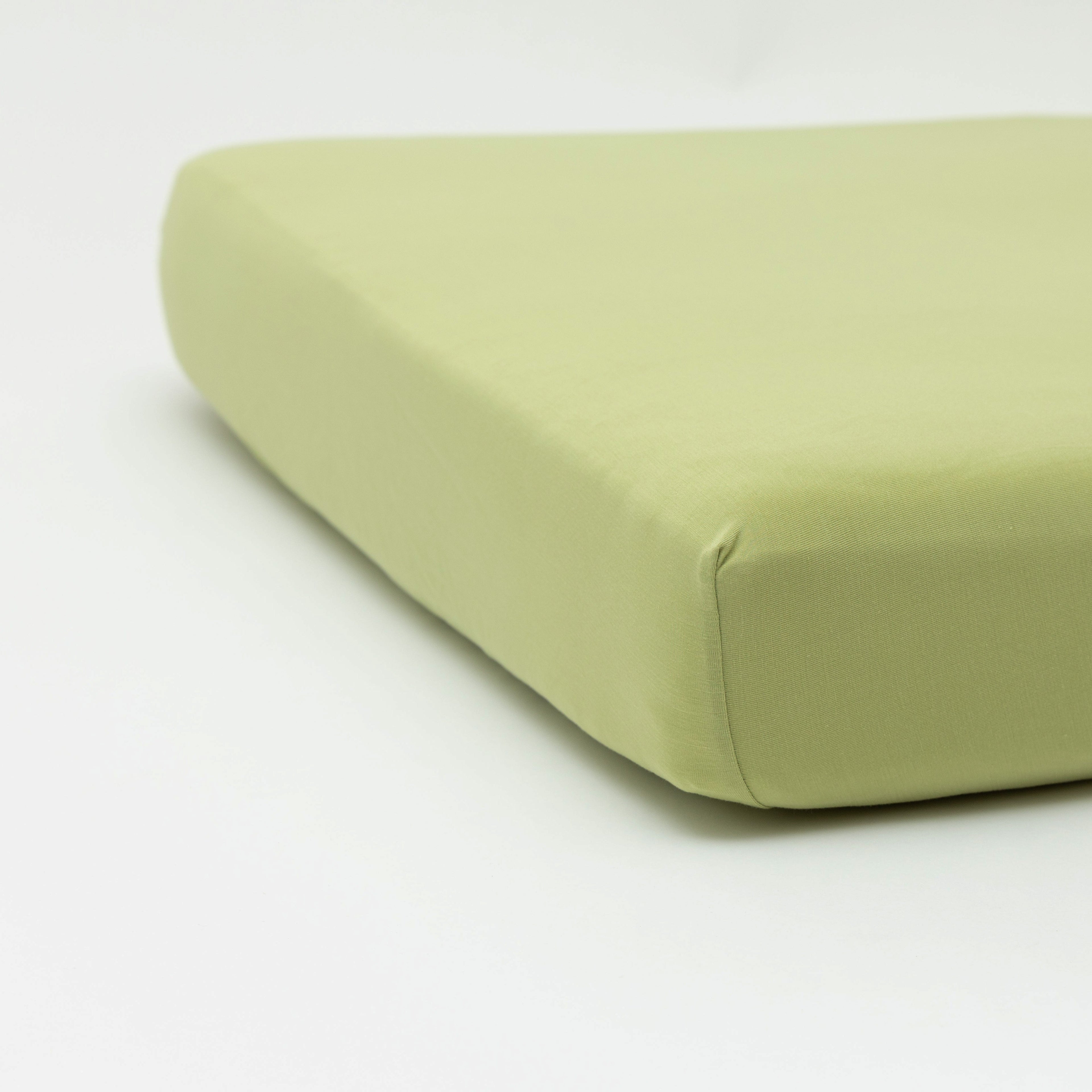 Tarragon Green Crib Sheet