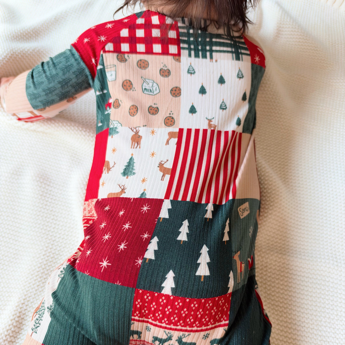 Patchwork Small Ribbed Zip Romper