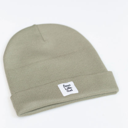 Pale Sage Bamboo Knit Beanie