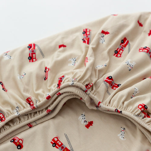 Firetrucks Crib Sheet