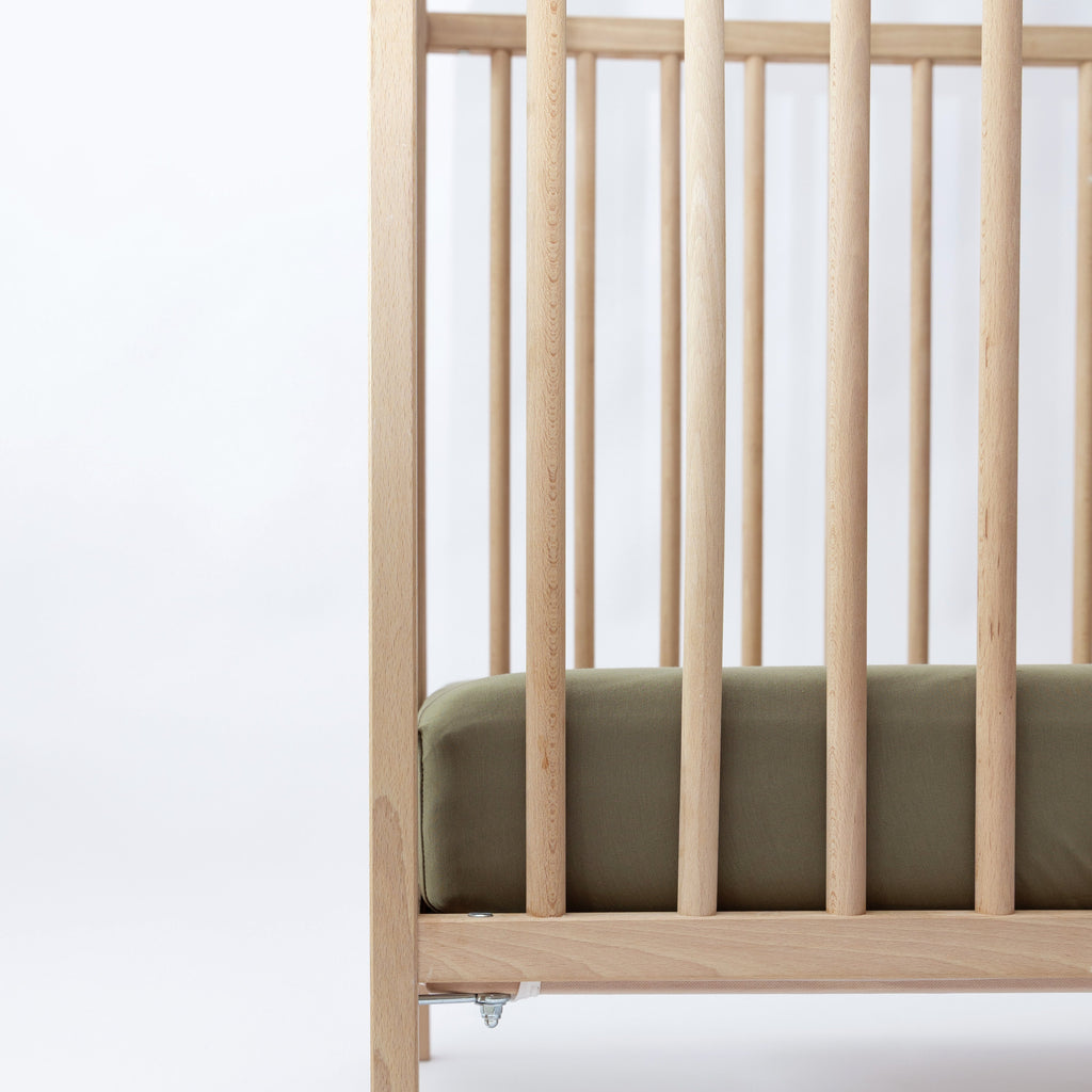 Olive Crib Sheet