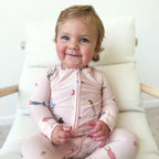 Mermaids Small Ribbed Zip Romper