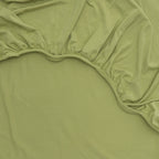 Tarragon Green Crib Sheet