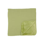 Tarragon Green Small Ribbed Toddler Blanket