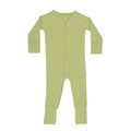Tarragon Green Small Ribbed Zip Romper