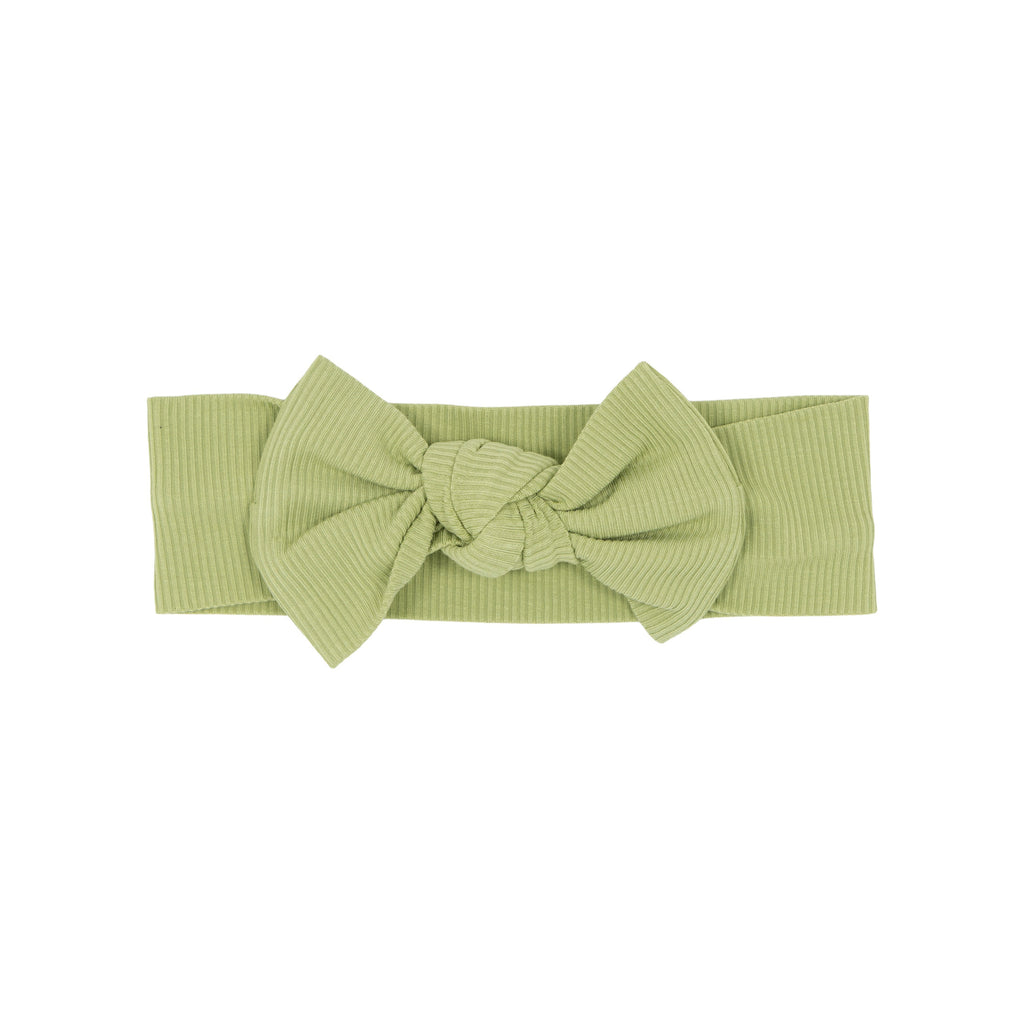 Tarragon Green Small Ribbed Bow