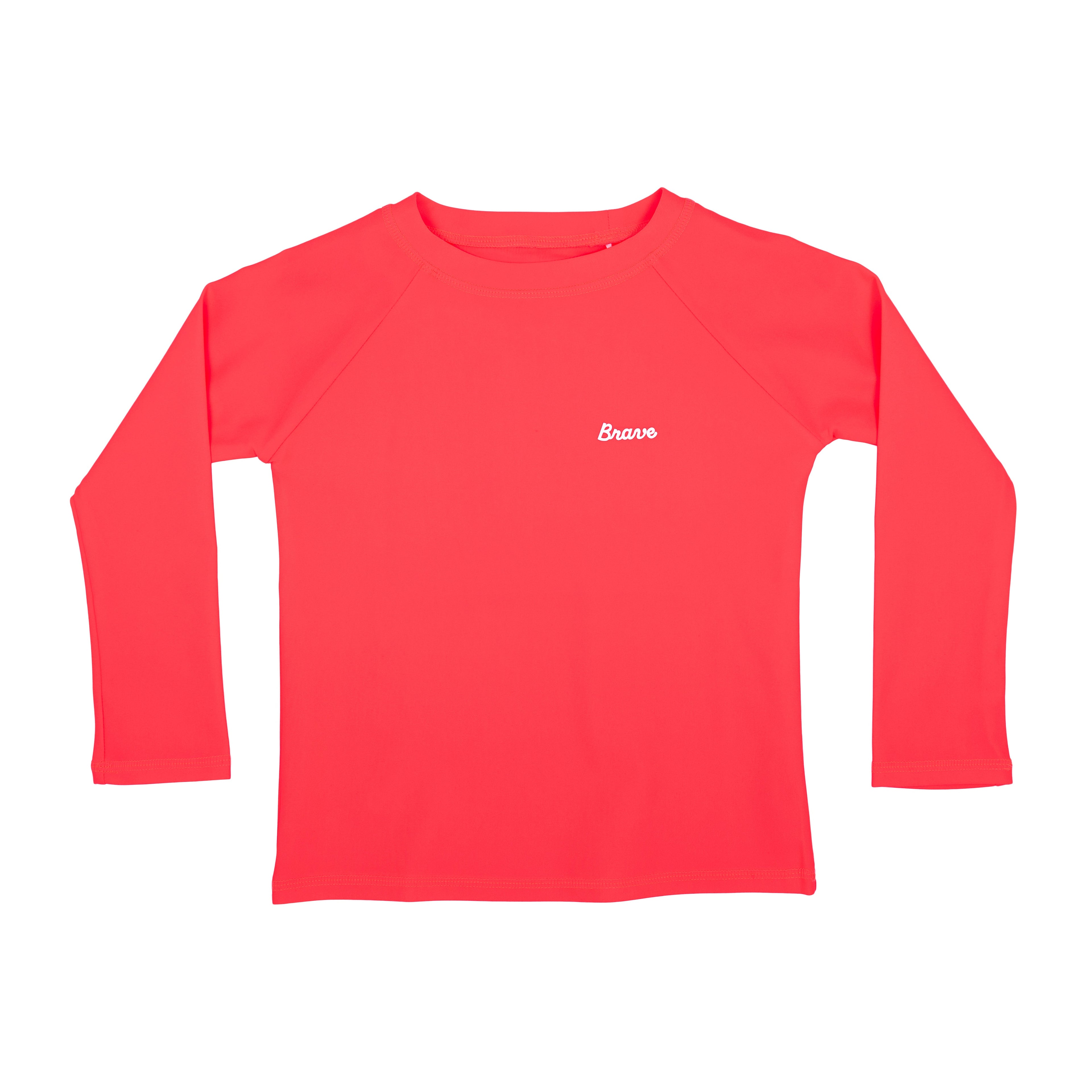 Neon Coral Rash Guard