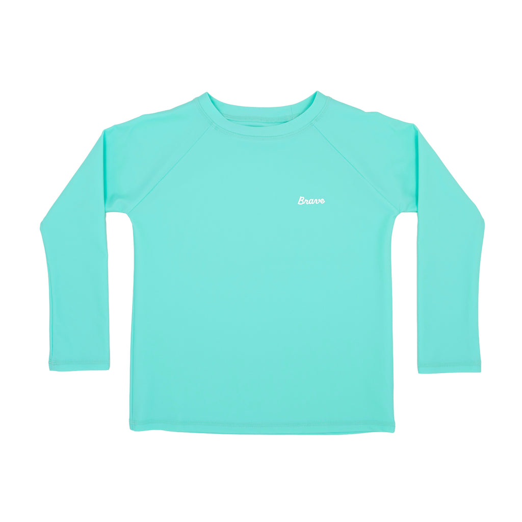 Neon Turquoise Rash Guard