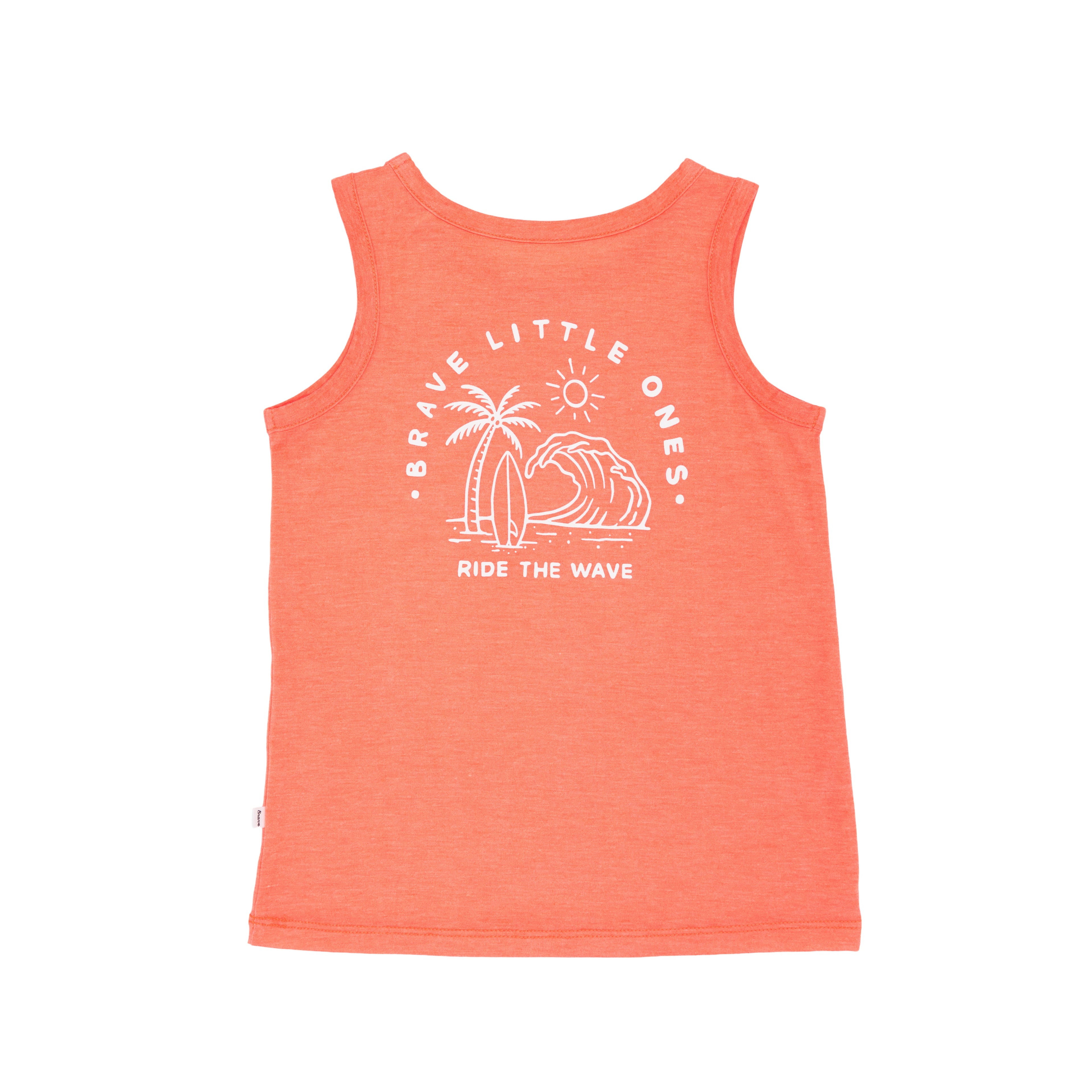 Ride The Wave Orange Heather Tank
