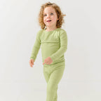 Tarragon Green Small Ribbed Two-Piece Set